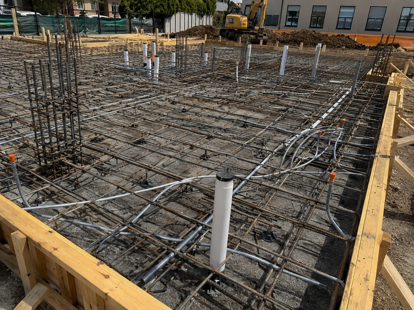 Before concrete is poured